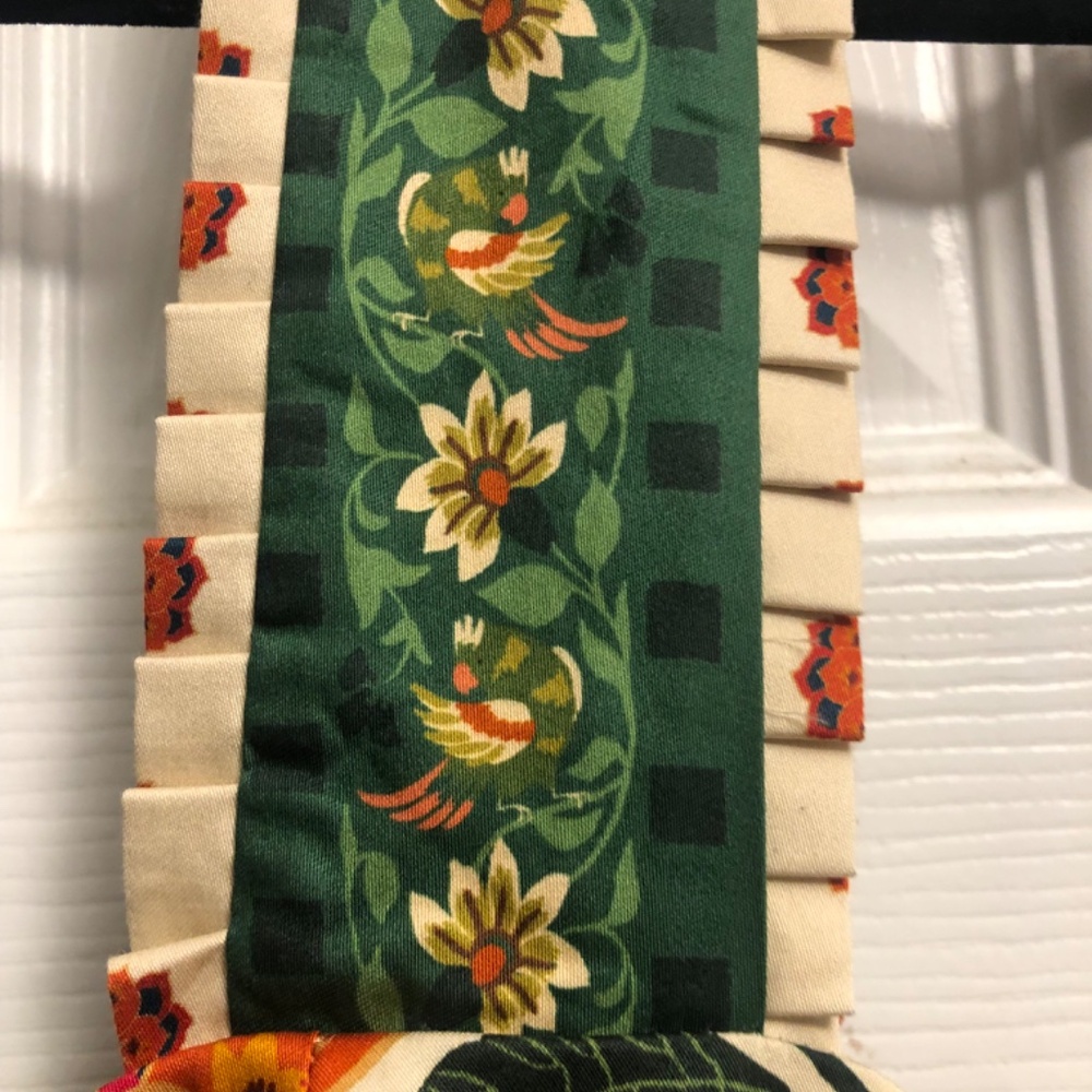 NWT FARM Rio Cream Maxi Dress with Green, Red and Orange Floral Print - Picture 5 of 7